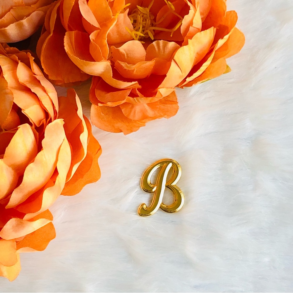 Vintage Goldtone Letter B Brooch